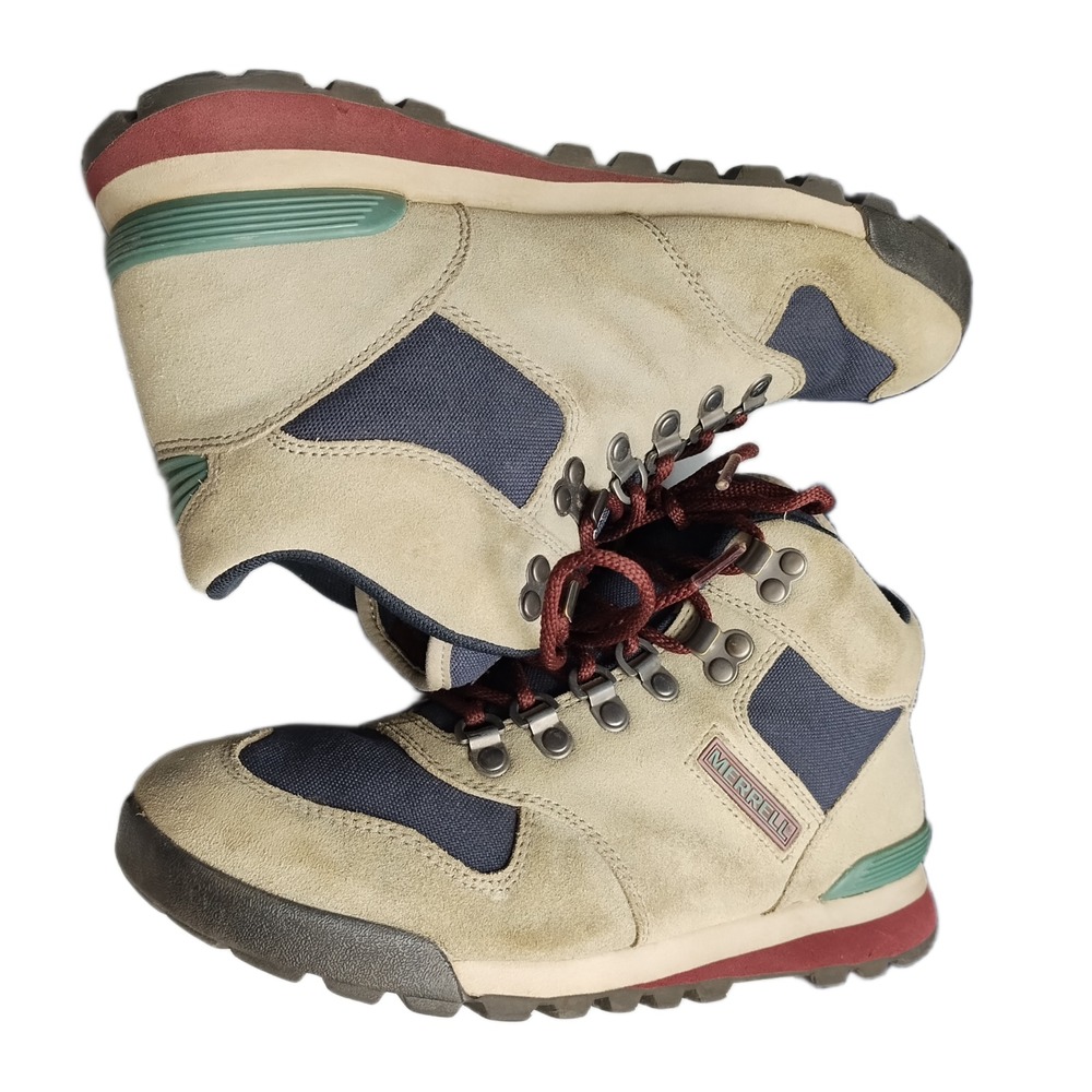 Merrell Eagle Aluminum Hiking Boots Womens Size 8.5 Multi Air Cushion Lace Up